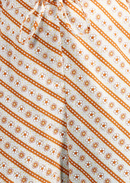 Suskriti Élora — Indigo Orange Digital‑Print Pure Cotton Kurta Set with Dupatta & Printed Pants (Copy) (Copy)